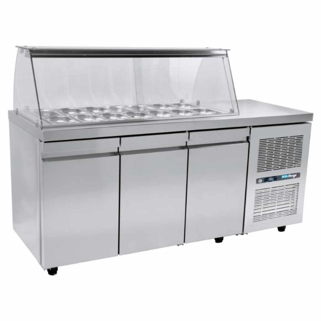 Професионална хладилна витрина за салати