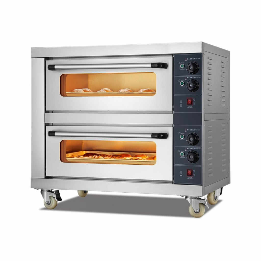 Професионална електрическа фурна за печене 8 kW с две нива