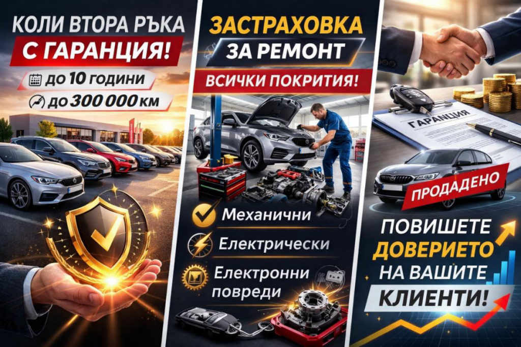 Удължете фабричната си гаранция със застраховка за ремонт