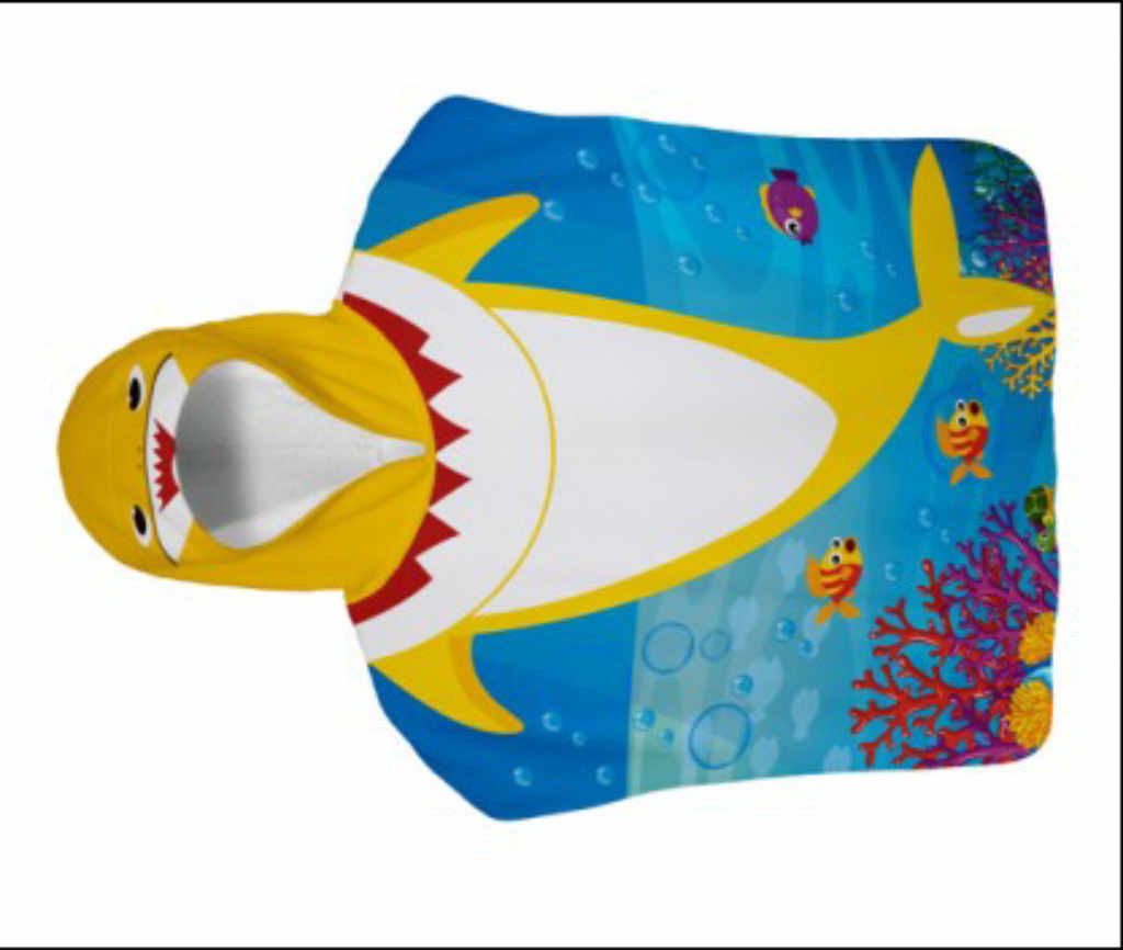 Детско пончо за плаж Еднорог от 100% памук