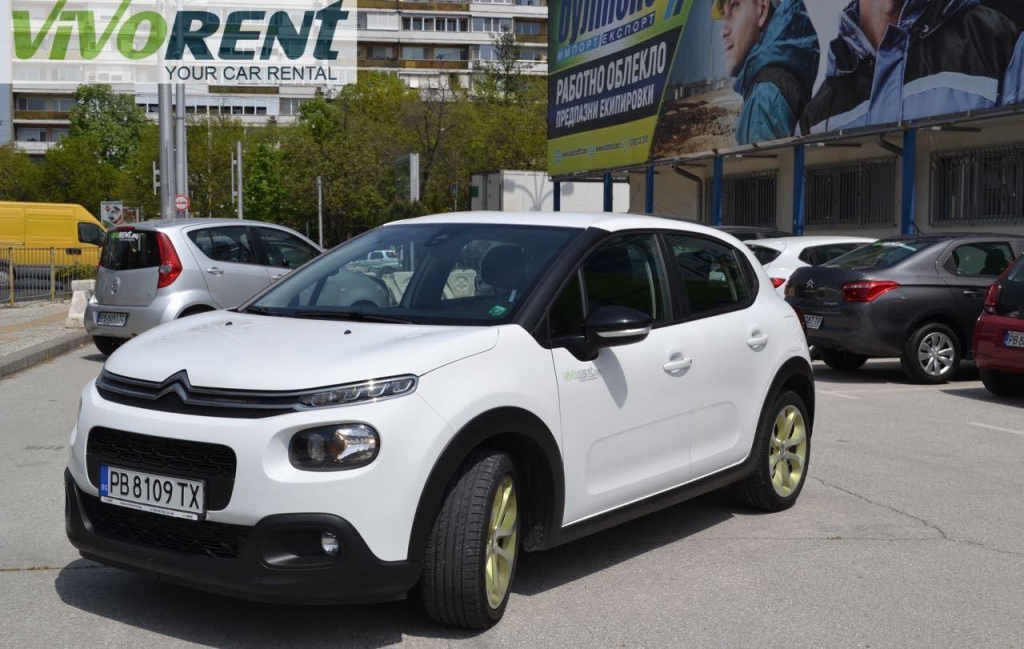 Евтина, нова кола под наем София, летище, младост 1, Citroen c3 София