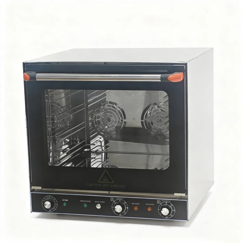 Професионална конвекторна фурна с грил с включени 4 тави, до 300°C, таймер до 120 минути