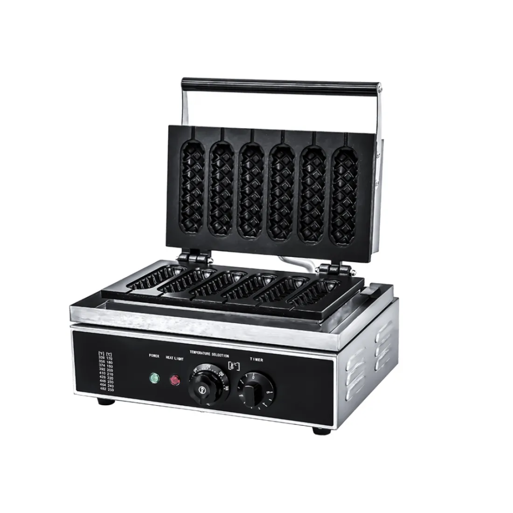 Професионален гофретник за хотдог – 6 броя