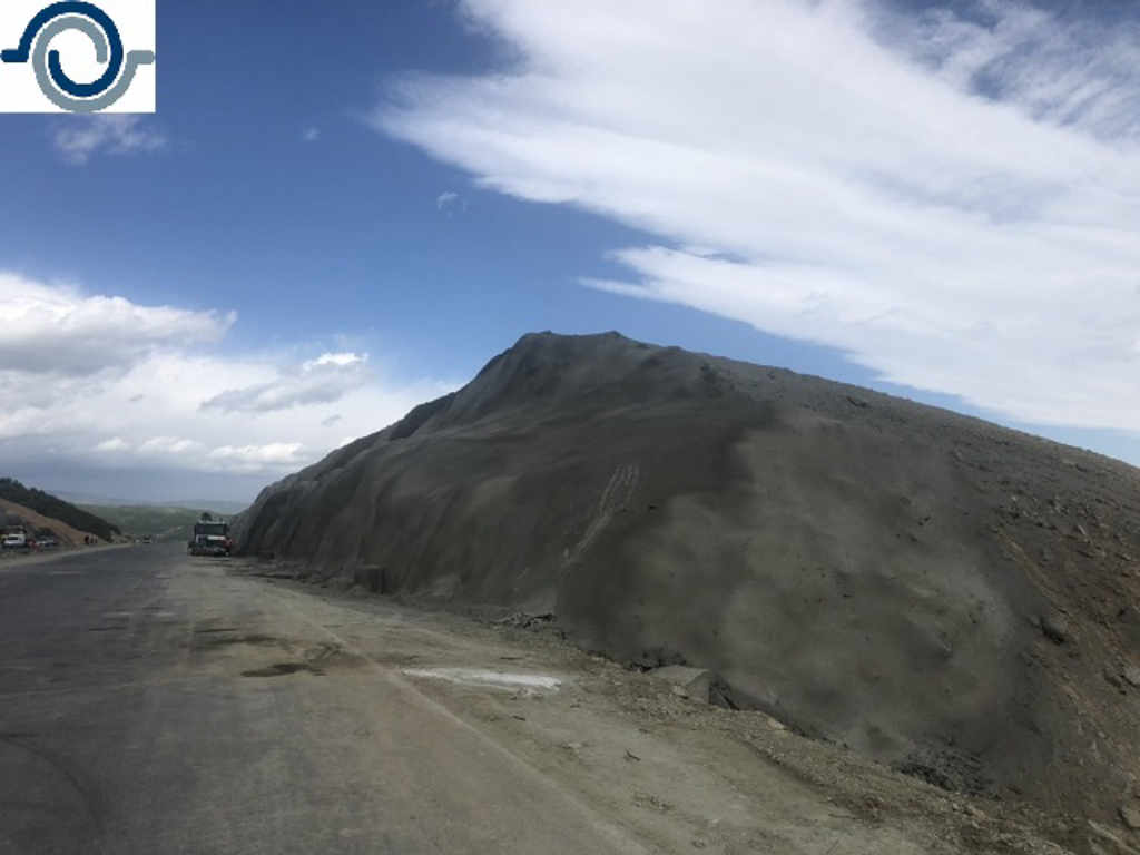 Укрепване на скатове с пръскан бетон