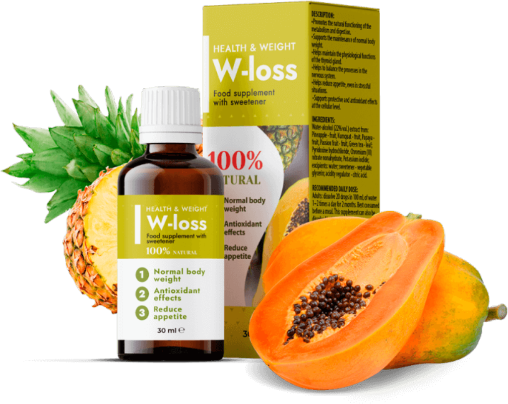 W-loss капки са продукт на базата на компоненти от естествен произход