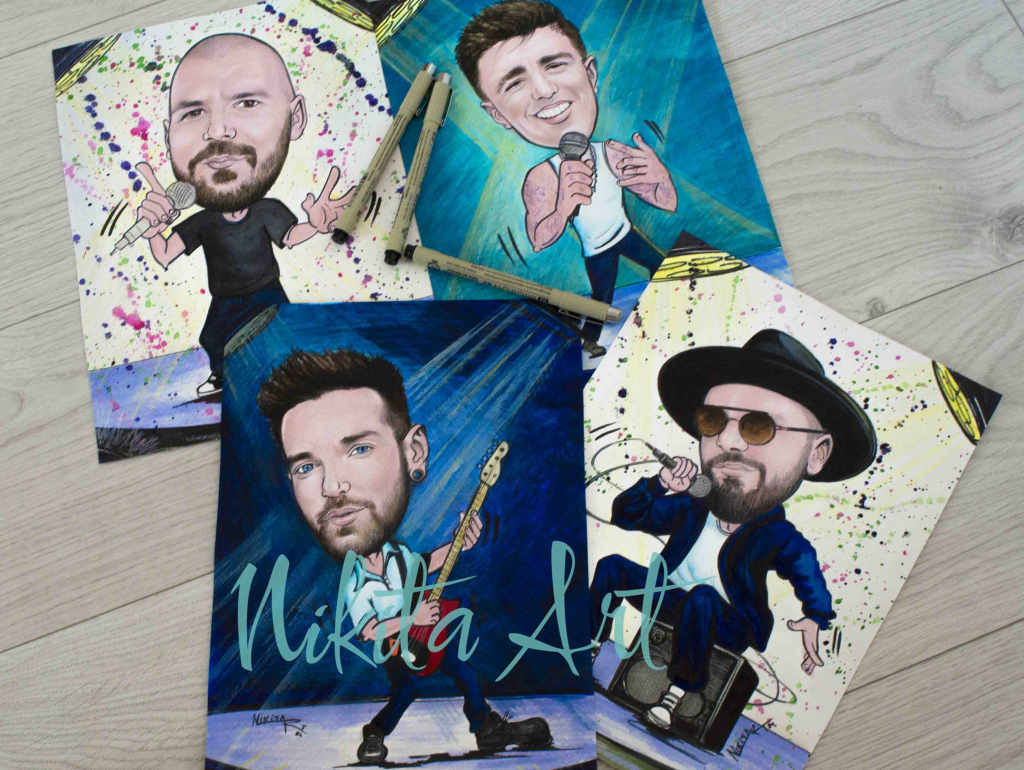 Карикатури по поръчка, ръчна изработка